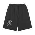 Snow Washed Raw Hem Shorts