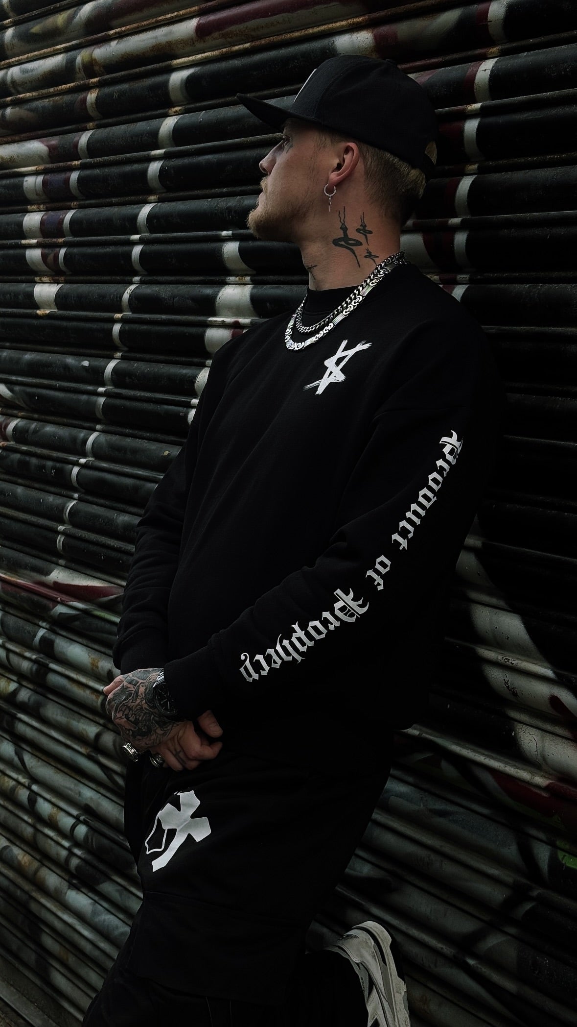 Product Of Prophecy Black and White pullover