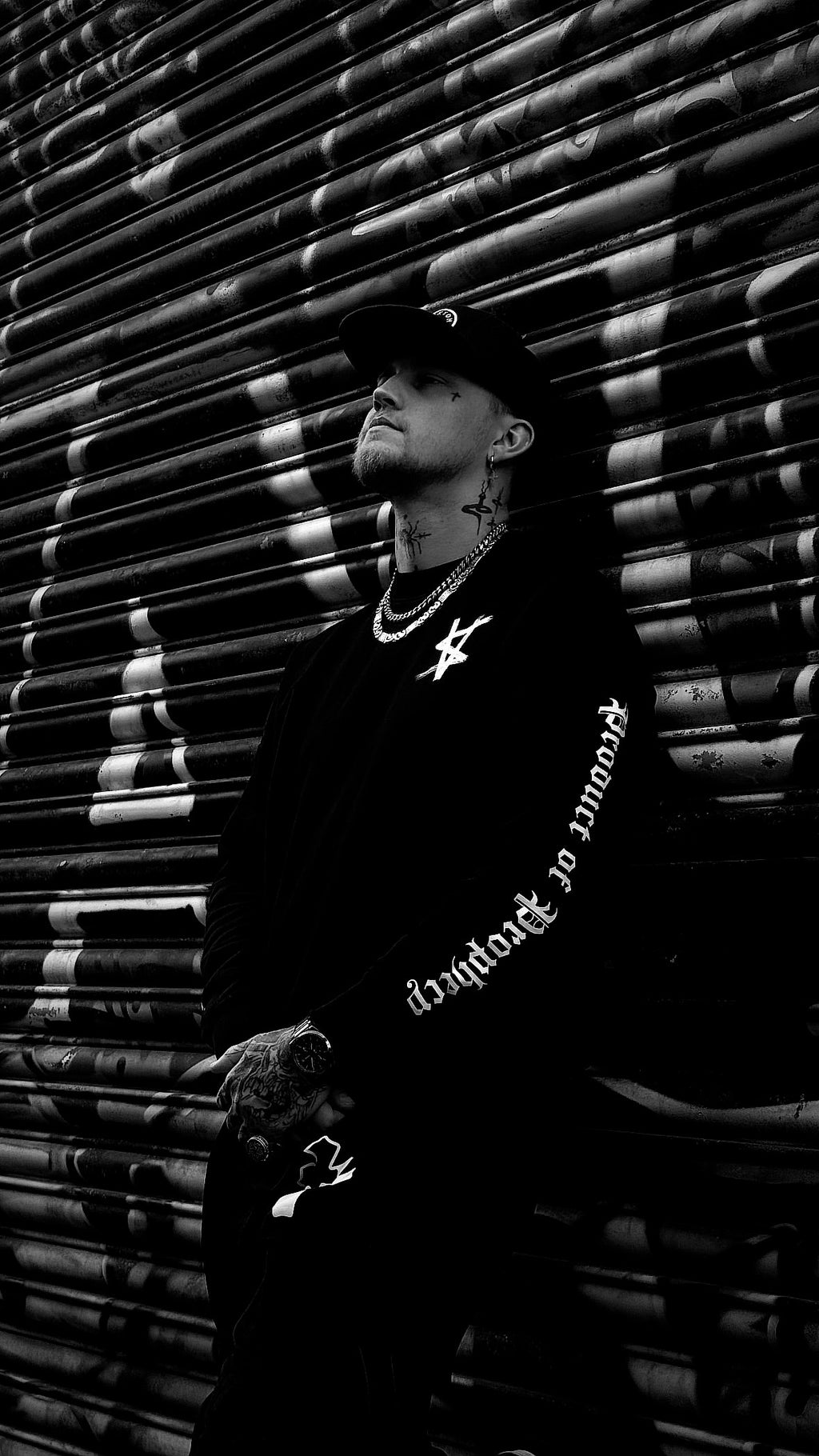 Product Of Prophecy Black and White pullover