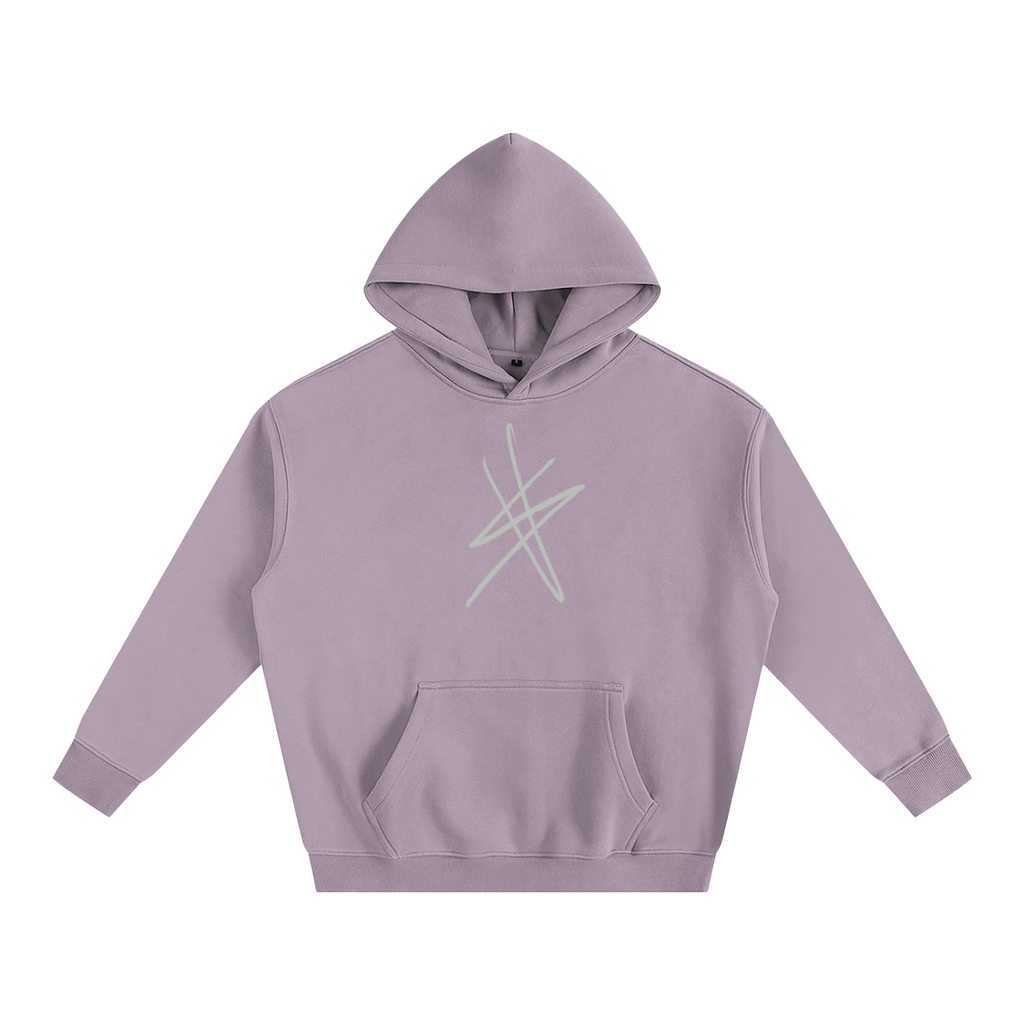 signature collection Oversized Fleeced Hoodie - pink