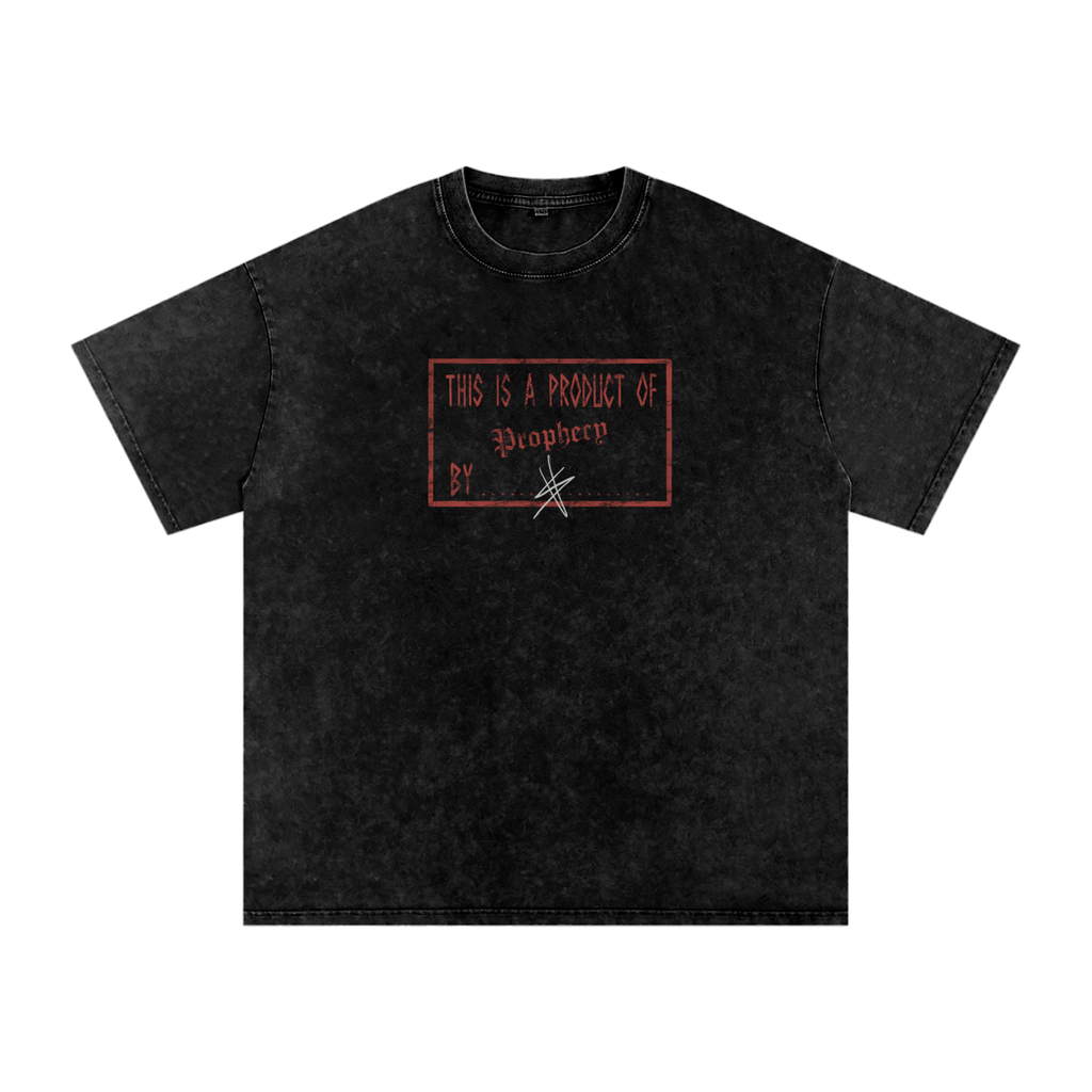 Product Of Prophecy Print grey Tee